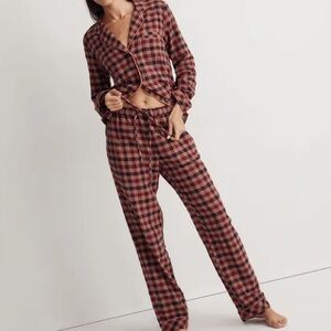Madewell Flannel Pajama Set Plaid‎ Size Large